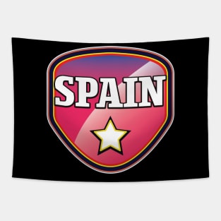 Spain retro sports logo Tapestry