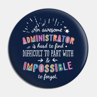 An awesome Administrator Gift Idea - Impossible to Forget Quote Pin