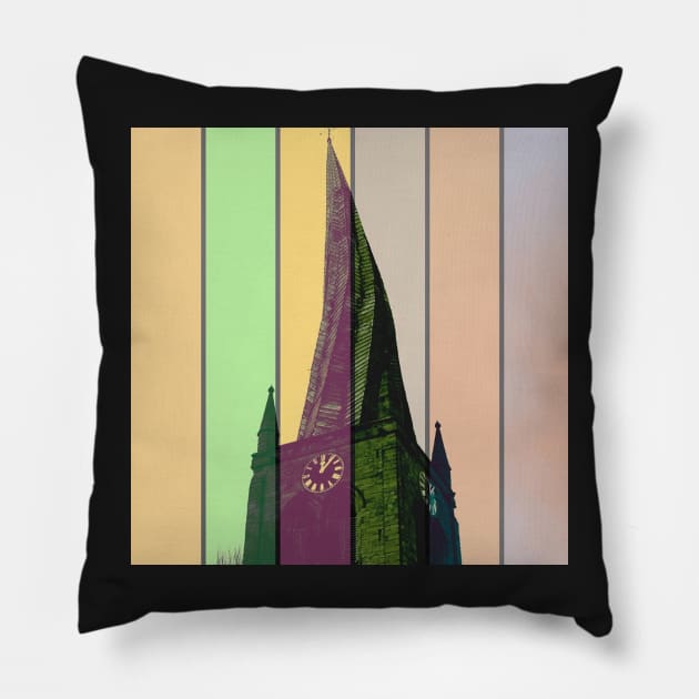 Crooked Spire Pillow by robsteadman