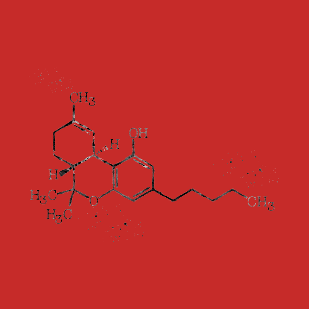 Cannabis Molecule by erzebeth