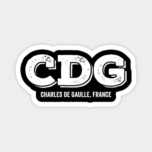 CDG Charles de Gaulle France Airport Code Magnet