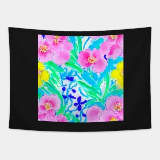 Watercolor floral pattern Tapestry