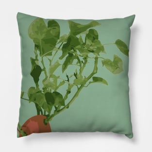 Classic Sweet Potato and Vine for Plant Lover Pillow
