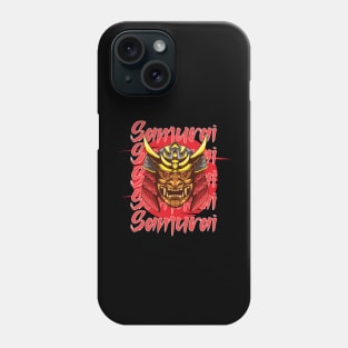 Samurai Mask Design Phone Case