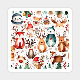 Christmas animal pattern Magnet