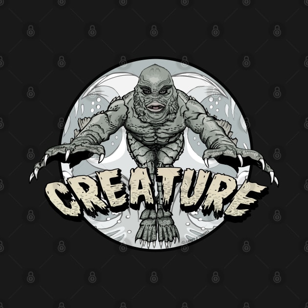 Creature Comic Black and White by FanboyMuseum