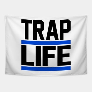 TRAP LIFE blue wht Tapestry