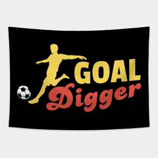 Goal Digger Soccer Tapestry