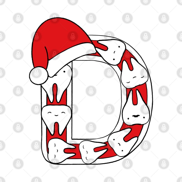 Letter D (Happimola Christmas Alphabet) by Happimola