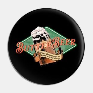 Butterbeer vintage print Pin