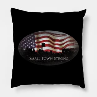 small town strong oval Pillow