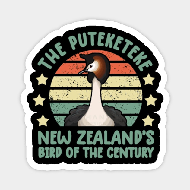The Puteketeke Bird New Zealand's Bird of the Century Magnet by David Brown