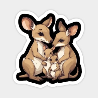 Kangaroo Family Magnet