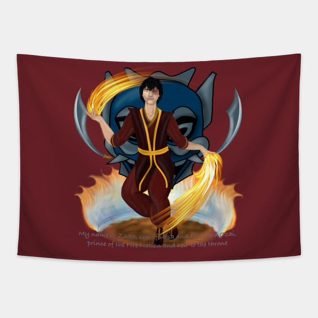 Zuko The Last Airbender Tapestry TeePublic