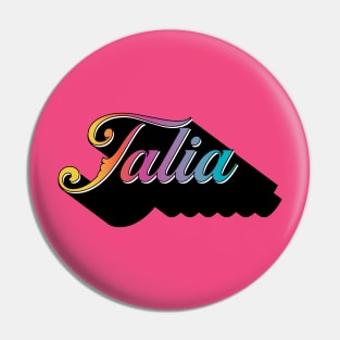 Talia Name Pin