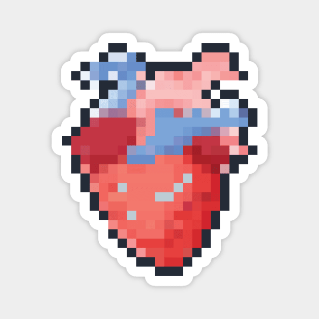 Anatomical Pixel Heart Magnet by PixelSamuel