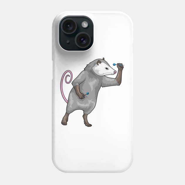 Opossum Darts Dart Phone Case by Markus Schnabel