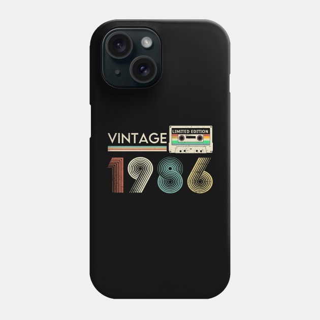 Vintage 1986 Limited Cassette Phone Case by xylalevans