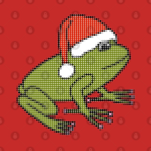 Frog goes Dotty with Dots for Christmas by ellenhenryart