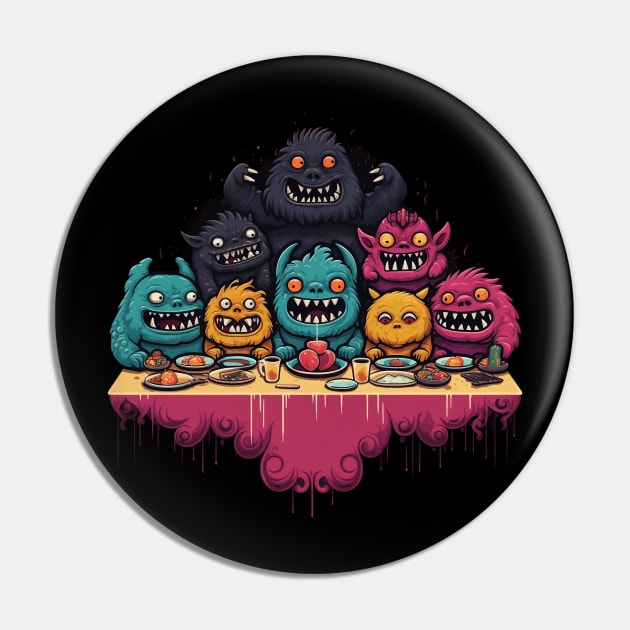 Monster Feast Smiling Monsters Pin by origato