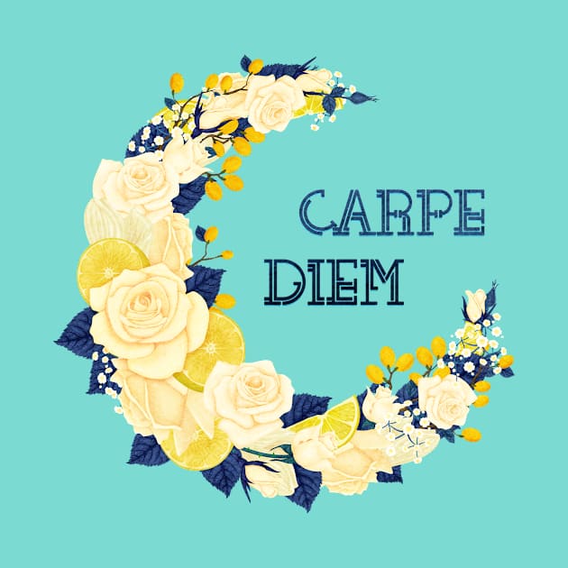 Full Bloom | Blue Carpe Diem by hisameartwork