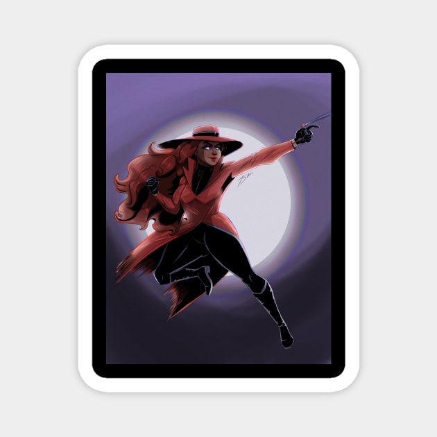 Carmen Sandiego Magnet by JSam