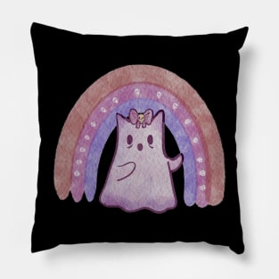 Pink ghost Pillow