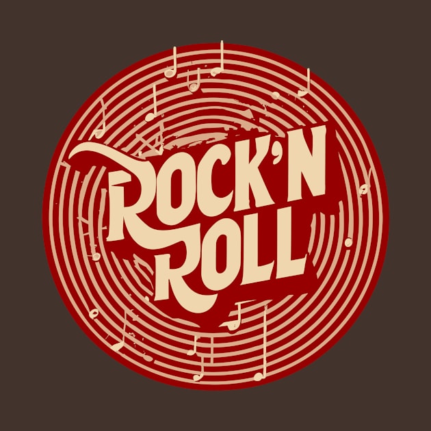 Rock n Roll round logo by Kingrocker Clothing