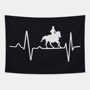 Riding Heartbeat Rider Horse Tapestry