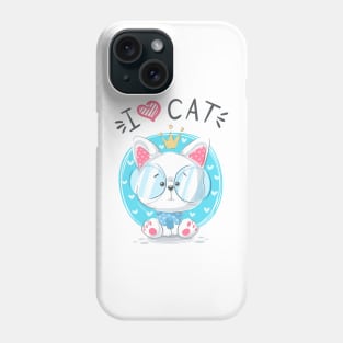 I love cat Phone Case