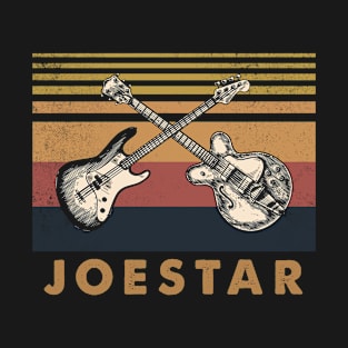 Retro Design Joestar Proud Name Guitars Anime T-Shirt