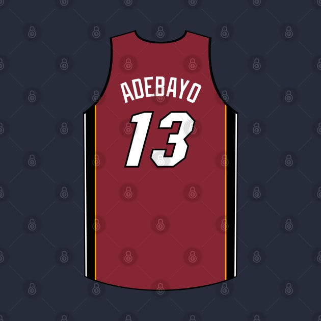 Bam Adebayo Miami Jersey Qiangy by qiangdade