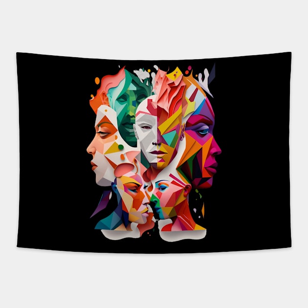 Diversity-faces Tapestry by piksimp