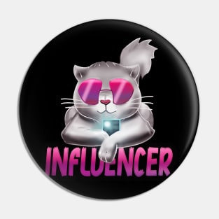 Influencer cat Pin