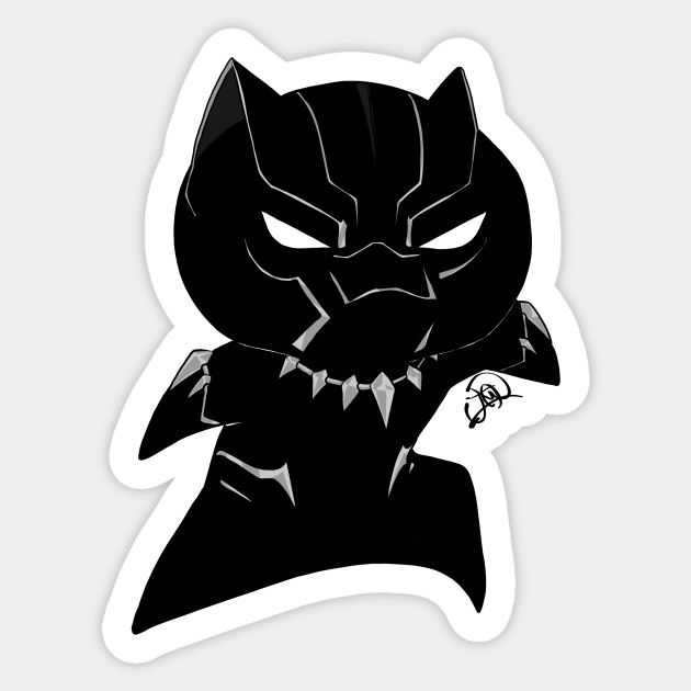 Chibi Black Panther Black Panther Marvel Sticker Teepublic
