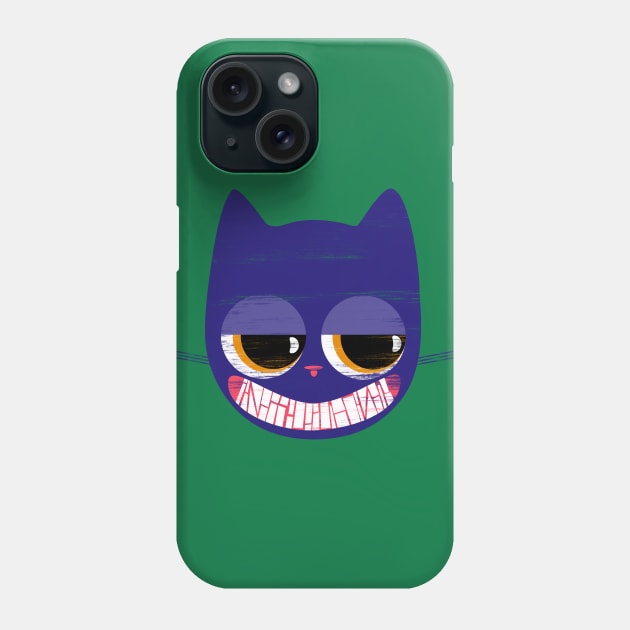 Ete the purplish cat and his sly look Phone Case by Ancsi