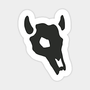 Simple Bull Cow Skull Emblem Magnet