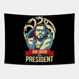 Snow for president Tapestry