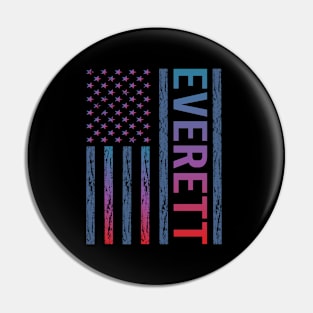 Blue Red Flag - Everett Pin