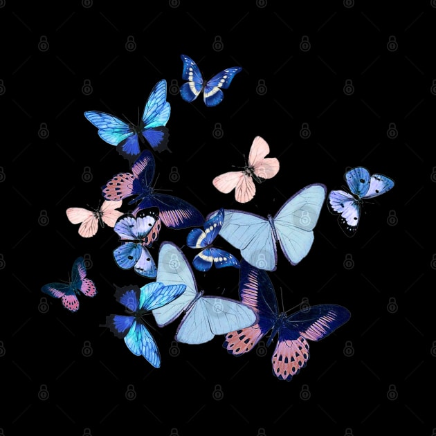 Blue Butterflies 2 by Collagedream