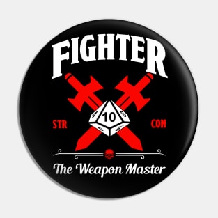 D&D Character Class Fighter Pin