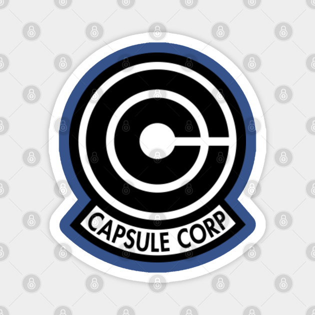 Capsule Corp. Logo (dark) - Dragon Ball - Magnet | TeePublic