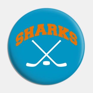 Sharks Hockey Small Logo Pin