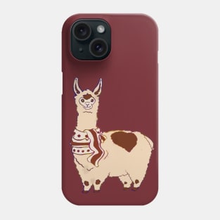 Adorable Llama in Scarf Phone Case