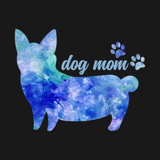 dog mom very cute corgis watercolor dog T-Shirt