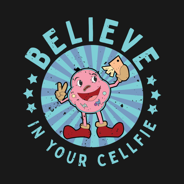 Believe In Your Cellfie Biology Science Pun by Giggias