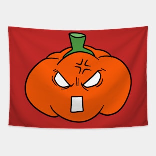 Angry Orange Bell Pepper Tapestry