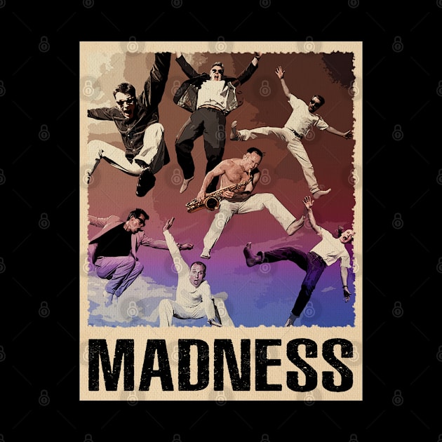 Madness 2 Tone Icons - Commemorate the Band's Genre Influence with This Tee by Anime Character Manga