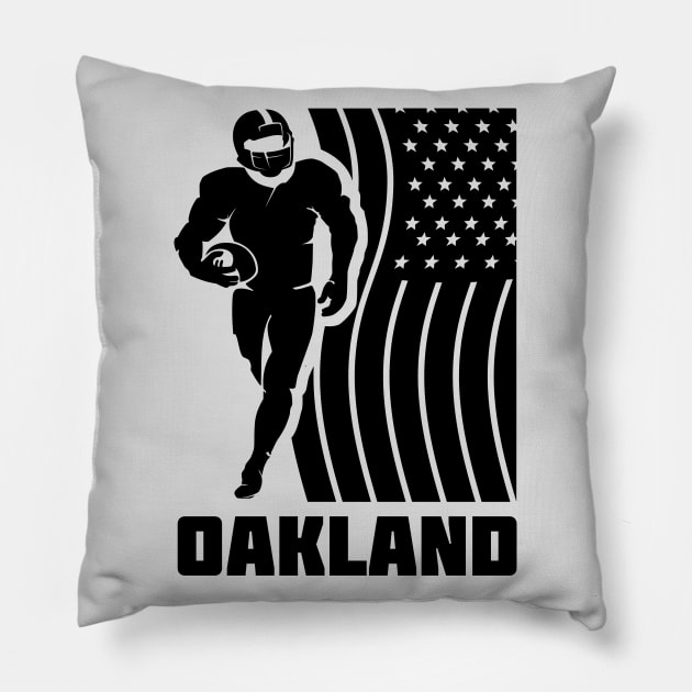 Oakland Football Team Color Pillow by Toogoo