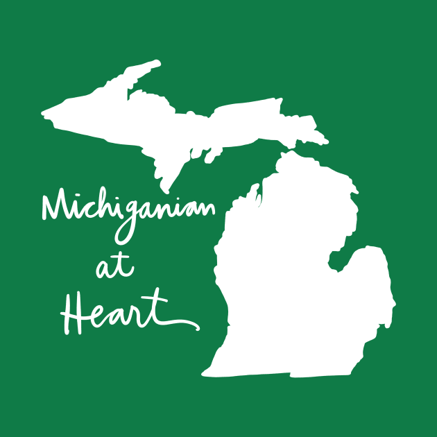 Michiganian At Heart: Michigan State Pride Calligraphy by Tessa McSorley